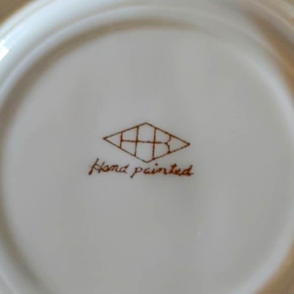 Pansy cup & saucer hand painted - Picture 4 of 7